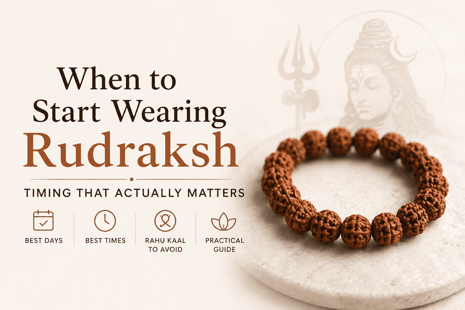 When to start wearing rudraksh — muhurat guide